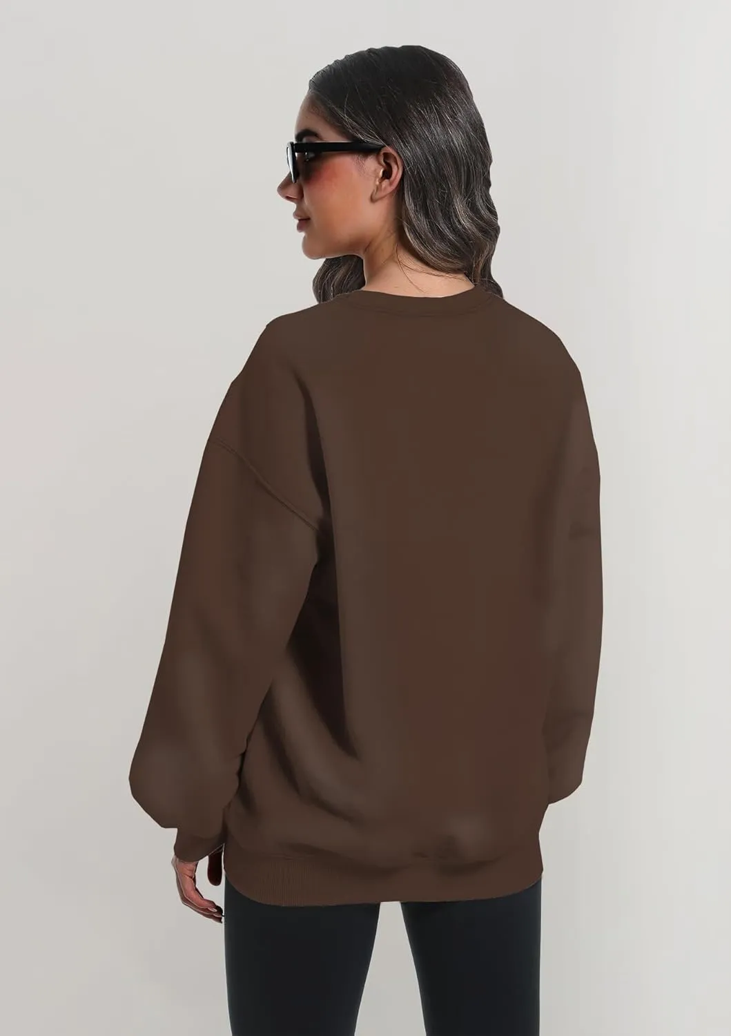 2 Pack Womens Oversized Sweatshirts Hoodies Long Sleeve Tops Fall Winter Clothes Crewneck Cozy Outfits Pullover Fashion