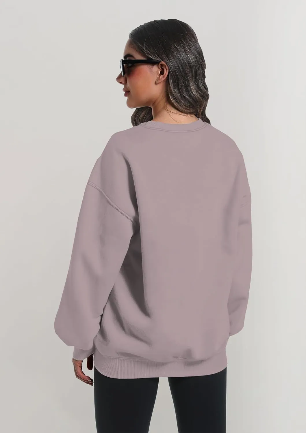 2 Pack Womens Oversized Sweatshirts Hoodies Long Sleeve Tops Fall Winter Clothes Crewneck Cozy Outfits Pullover Fashion