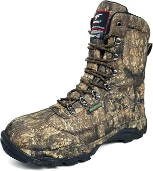 8 Fans Hunting Boots for Men,800g thinsulate Insulated Boots with Memory Foam Insole for Turkey Hunting Hiking