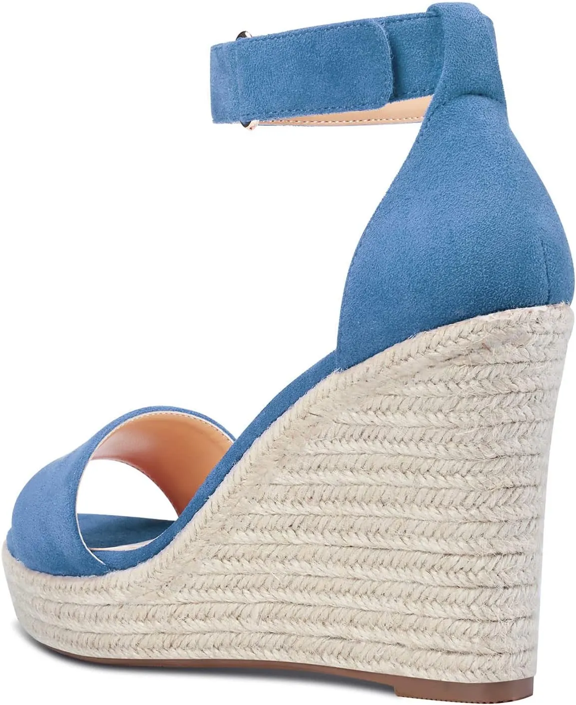 Aachcol Women Wedge Sandals Ankle Strap Platform Open Toe High Heel Classic Cute Dress Shoes 4 Inch