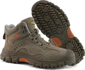 Ablanczoom Work Boots for Men Steel Toe - Safety Working Boots Mens Industrial Construction Footwear Slip Resistant Comfortable Breathable Durable Boot