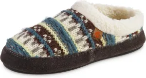 Acorn Womens Slipper with Berber Lining, Suede Siding and Durable Non-Slip Indoor/Outdoor Sole
