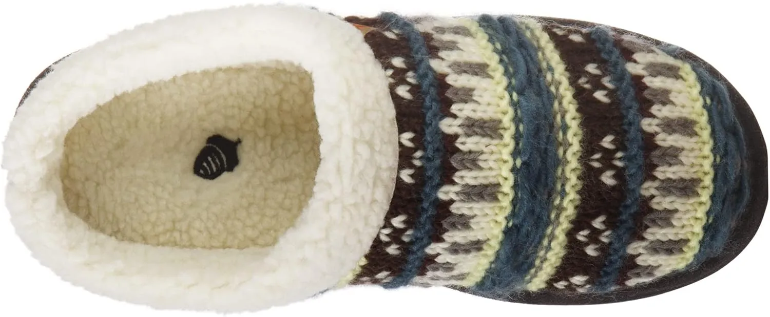 Acorn Womens Slipper with Berber Lining, Suede Siding and Durable Non-Slip Indoor/Outdoor Sole