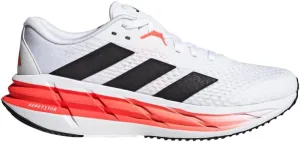 adidas Men's Adistar 3 Running Shoes Sneaker, White/Black/Solar Red, 7