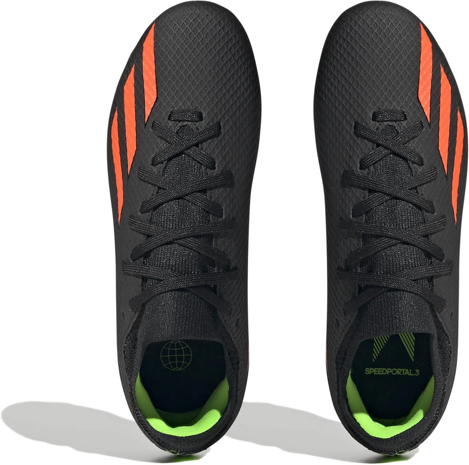 adidas Unisex X Speedportal.3 Youth Firm Ground Cleats, Updated Sole Plate, Little Kid/Big Kid Sizing