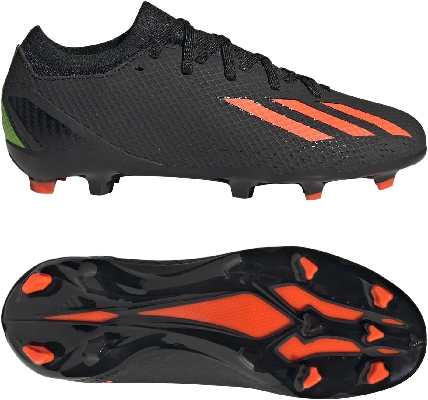 adidas Unisex X Speedportal.3 Youth Firm Ground Cleats, Updated Sole Plate, Little Kid/Big Kid Sizing