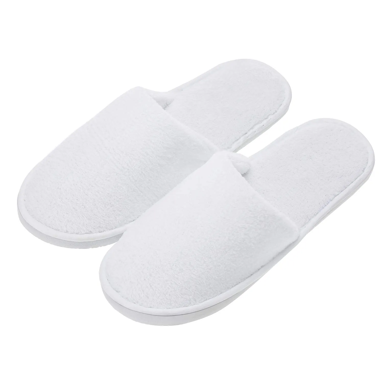 AhfuLife Spa Slippers - 10 Pairs of Disposable, Non-slip, Closed-toe Guest Slippers for Unisex, Bedroom, Party, Travel