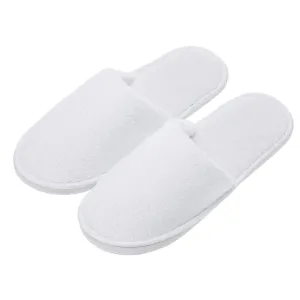 AhfuLife Spa Slippers - 10 Pairs of Disposable, Non-slip, Closed-toe Guest Slippers for Unisex, Bedroom, Party, Travel