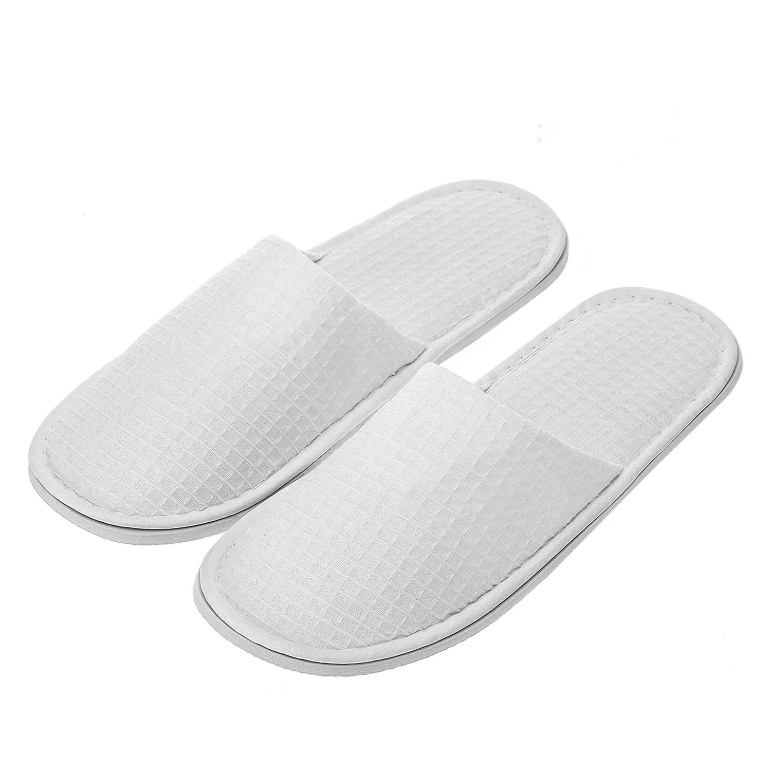 AhfuLife Spa Slippers - 5 Pairs of Disposable, Non-slip, Closed-Toe Slippers for Hotel, Guest, House, Wedding, Travel