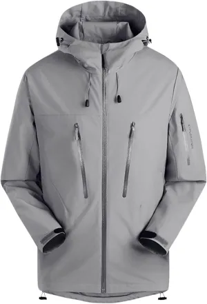Akklian Women's Waterproof Outdoor Snowboard Breathable Ski Jacket Winter Warm Fleece Lined Windbreaker Zip Up Hooded Jacket
