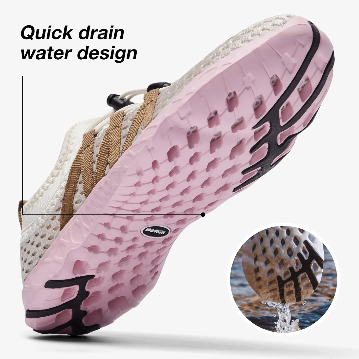 Aleader Women's Mesh Slip On Water Shoes