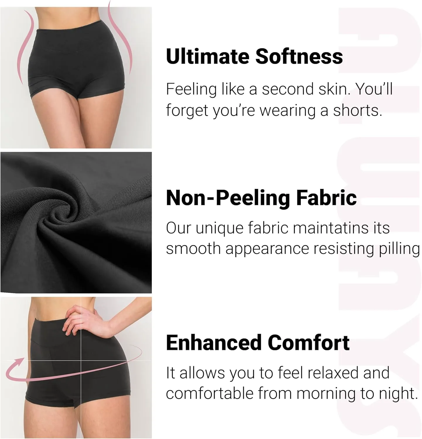 ALWAYS 3 Pack Yoga Shorts – Super Soft Slip Shorts for Women