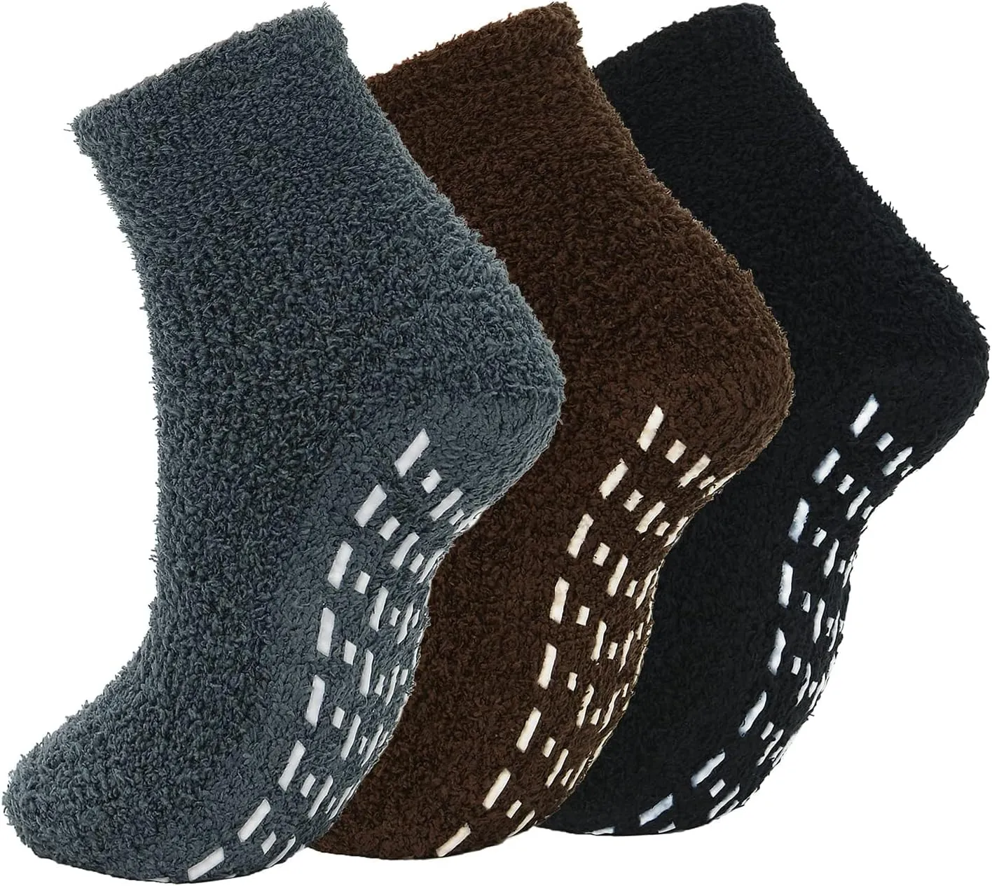 American Trends Hospital Socks Non Slip Socks with Grips for Women Fuzzy Fluffy Grippy Socks Warm Slipper Socks