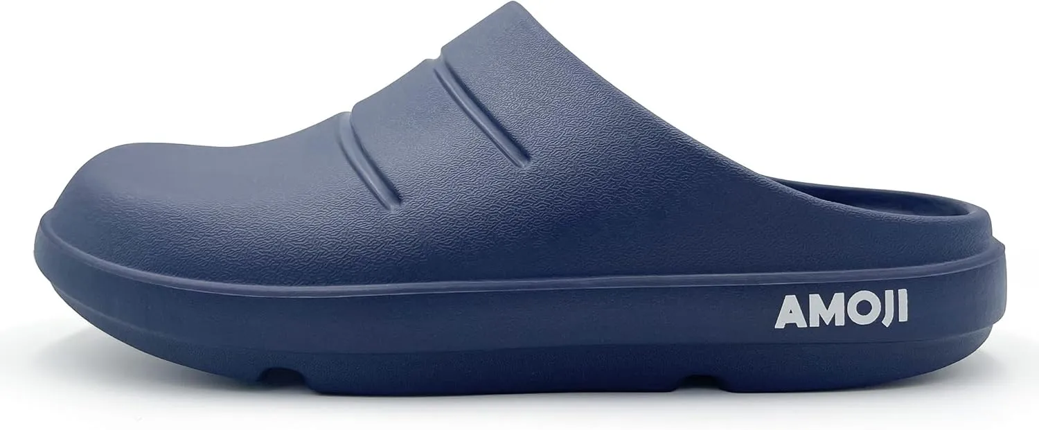 Amoji Unisex Arch Support Recovery Slide Sandals Orthopedic Clogs Athletic Shower Slipper XLS1556