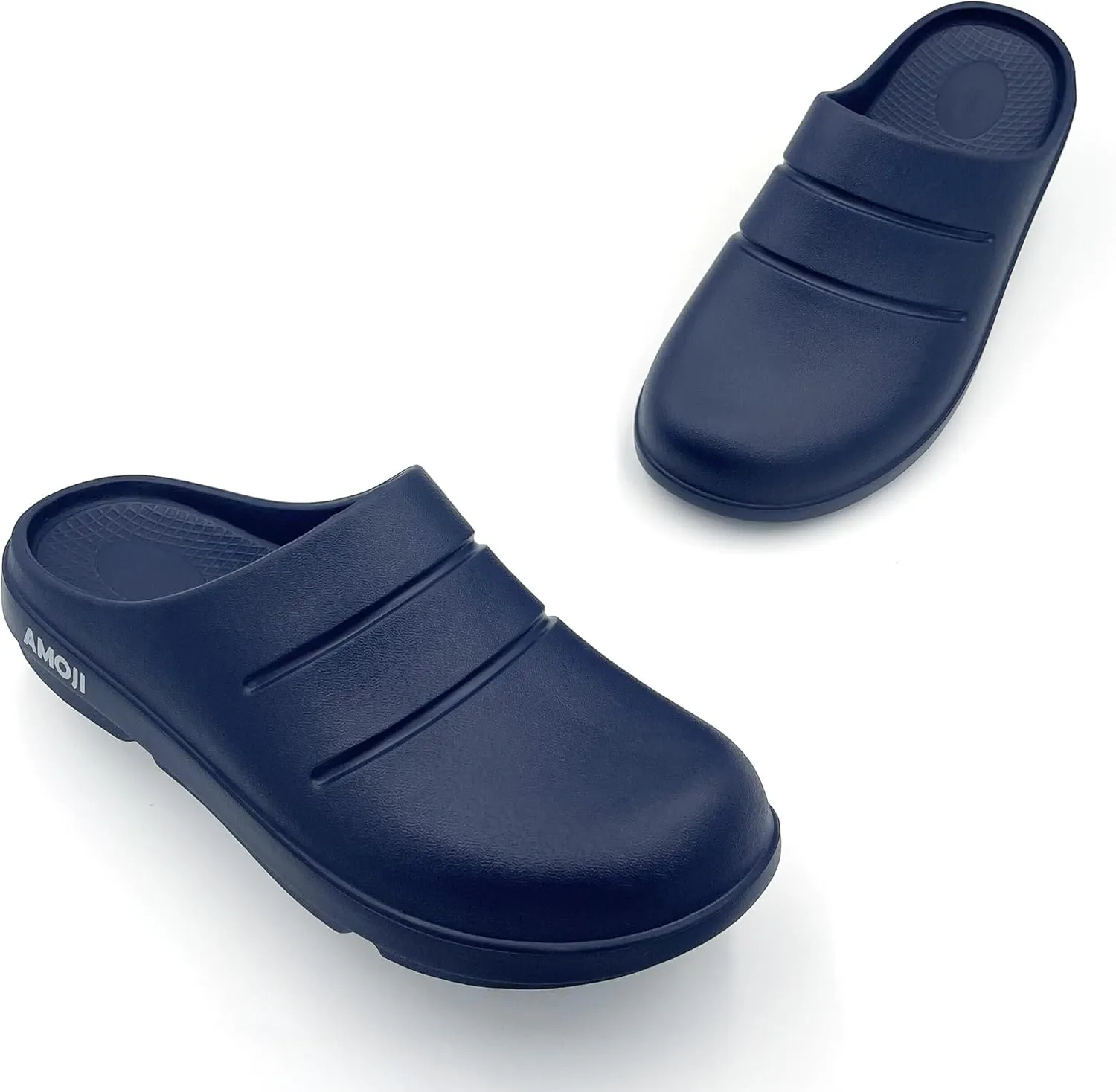 Amoji Unisex Arch Support Recovery Slide Sandals Orthopedic Clogs Athletic Shower Slipper XLS1556