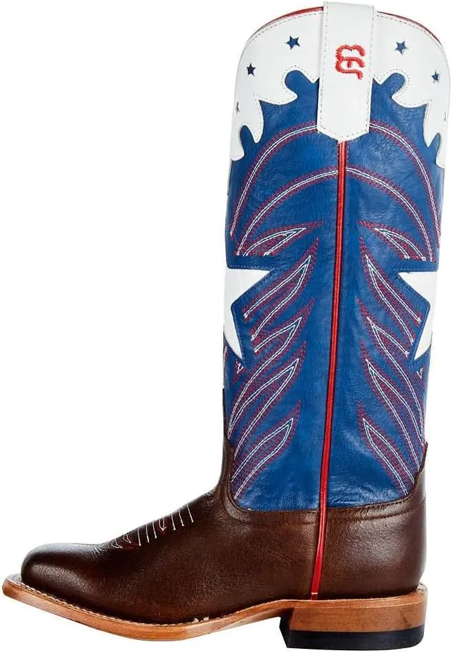 Anderson Bean Kids Roscoe Tan Blue Harbon Cowboy Boot