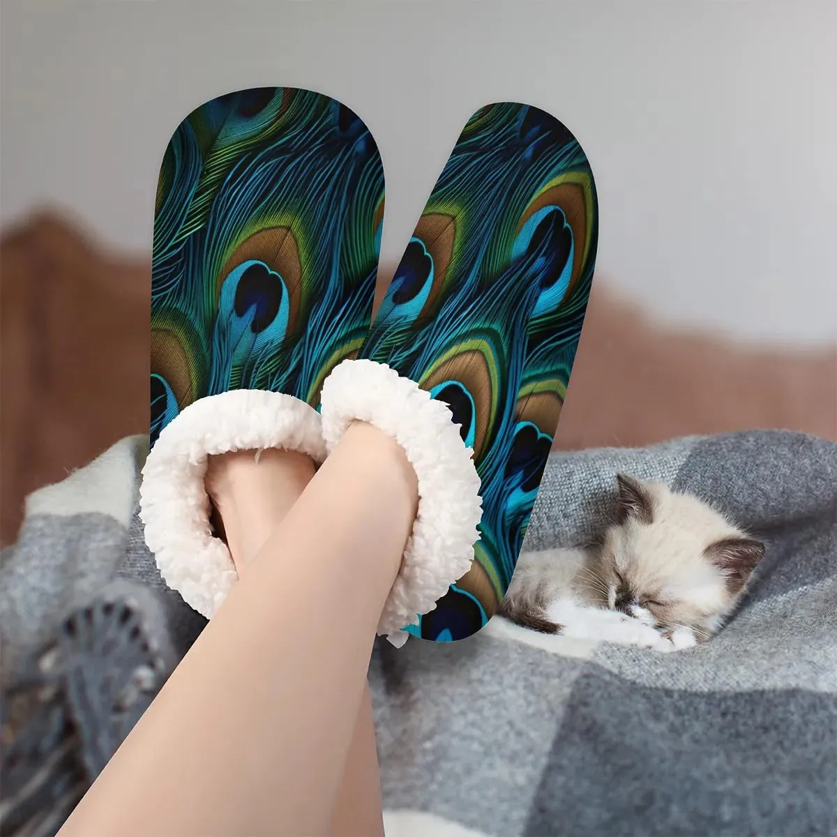 Animal Rooster Floral Soft Home Slippers for Women Lightweight Men's House Shoes Women's Slippers