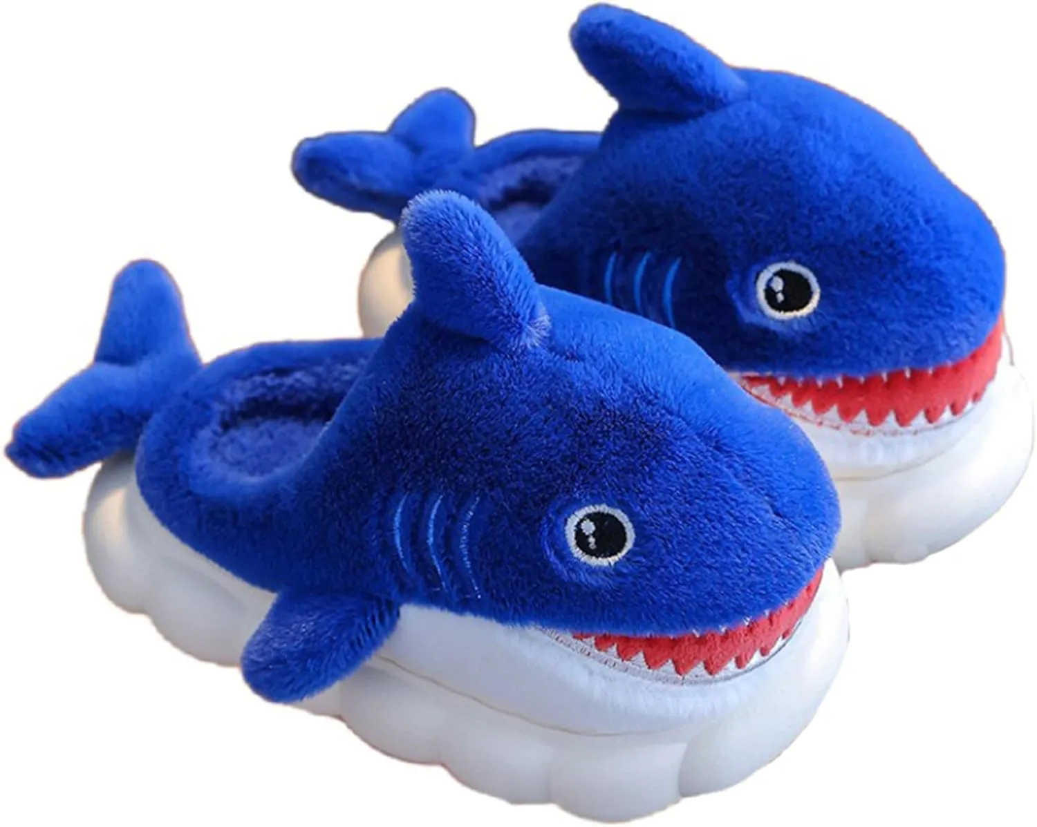 Animal slippers for Women Men Cute Shark Slippers Cozy adult home fuzzy cotton slippers
