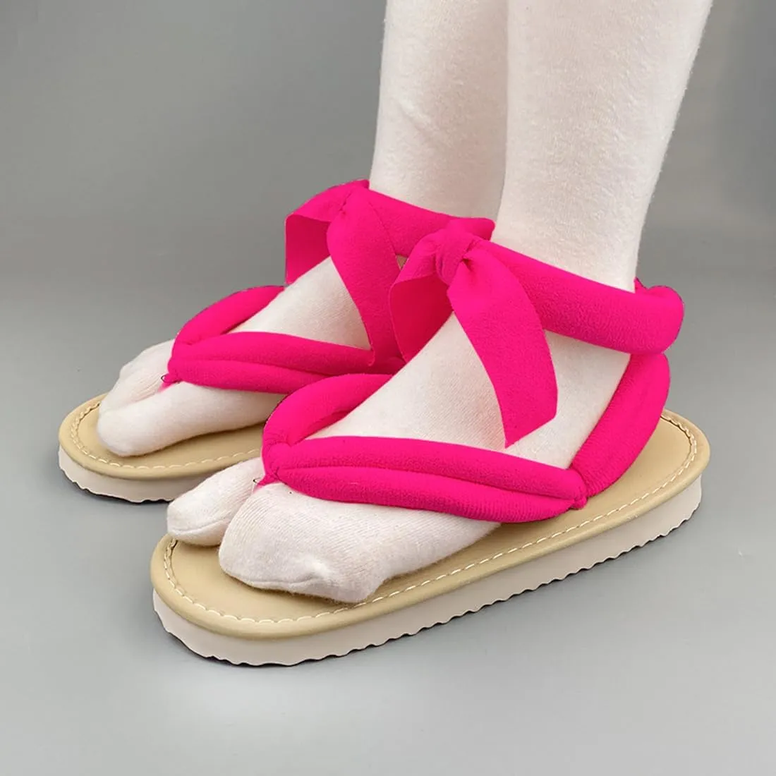 Anime Demon Mitsuri Cosplay Shoes Tanjirou Nezuko Clogs Geta Slipper Wooden Flip Flops with Socks Women Men