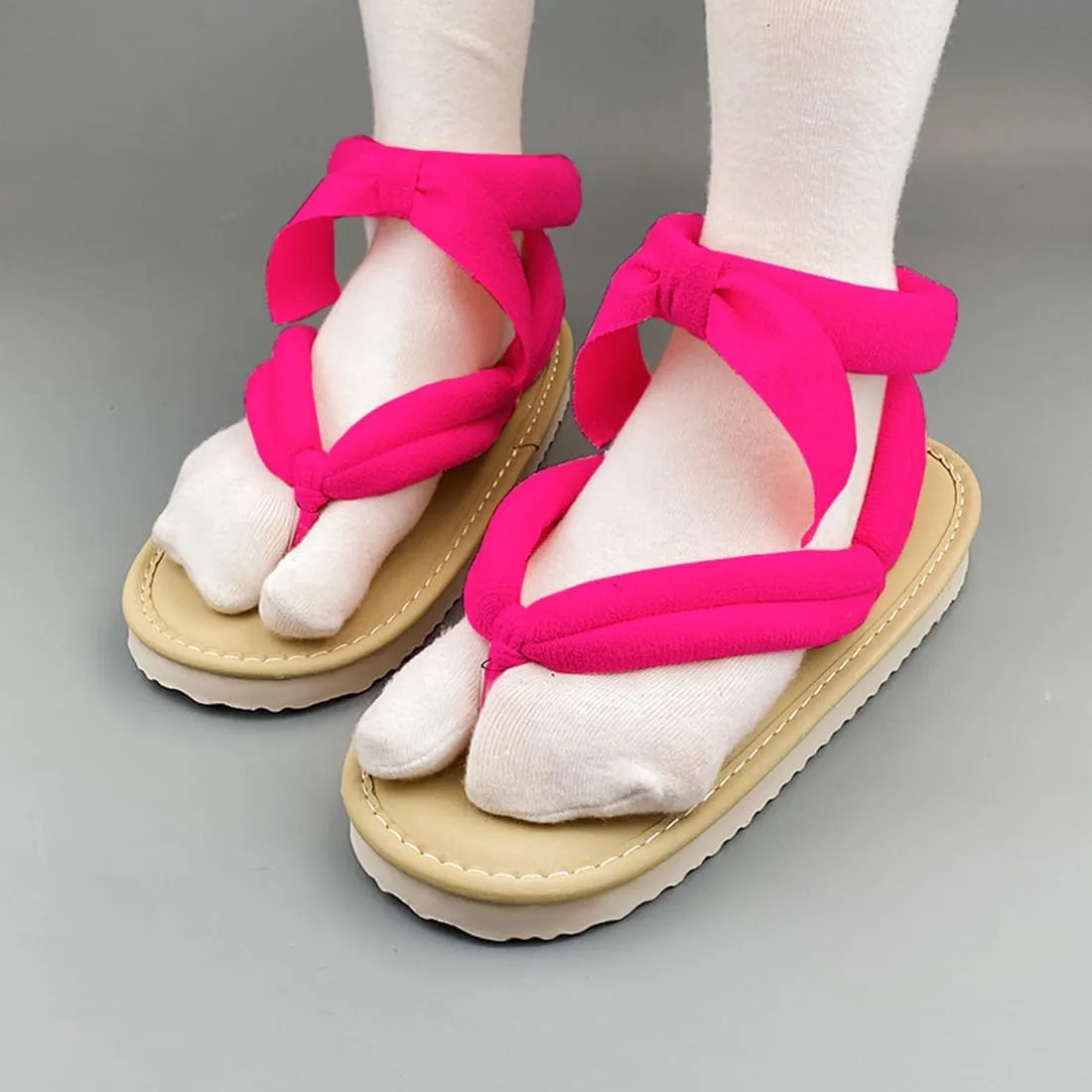 Anime Demon Mitsuri Cosplay Shoes Tanjirou Nezuko Clogs Geta Slipper Wooden Flip Flops with Socks Women Men