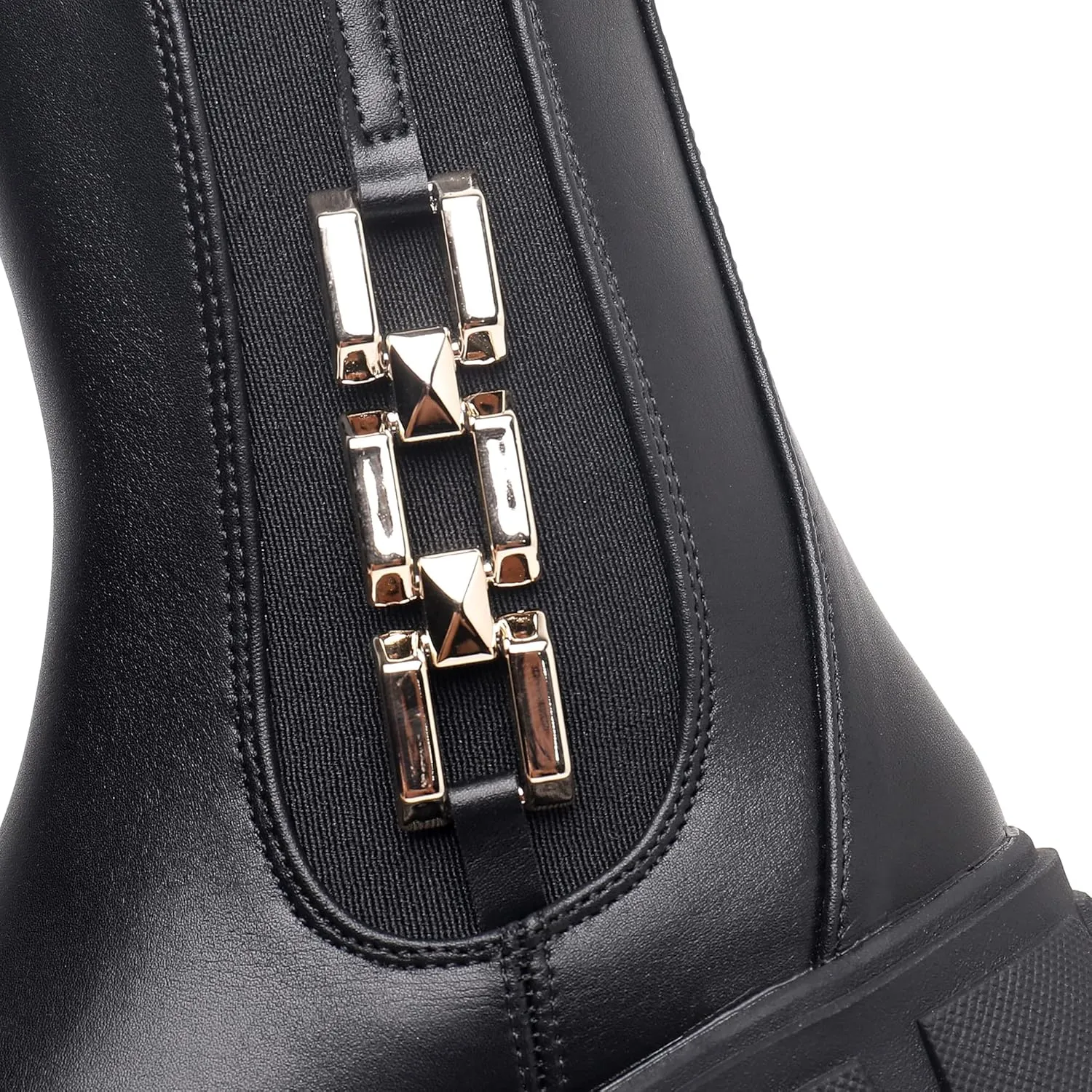 Apakowa Girls Combat Boots Fashion Ankle Booties Side Zipper Boots (Little Kid/Big Kid)