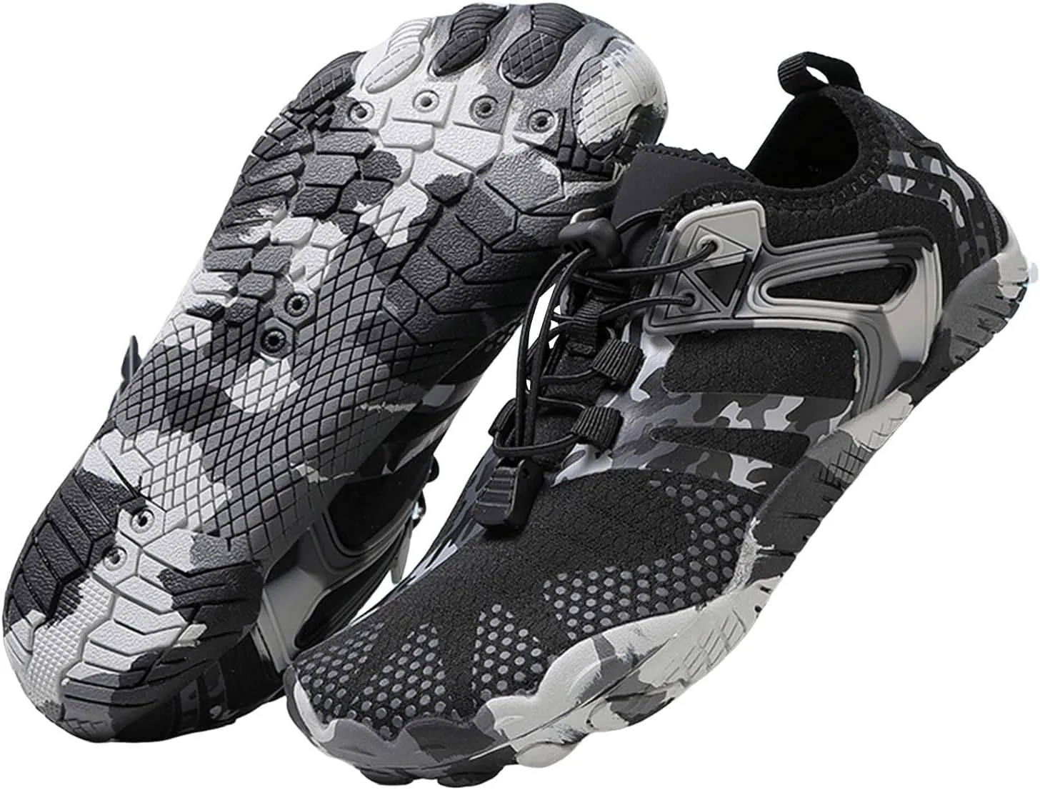 Athletic Hiking Water Shoes Womens Mens Quick Dry Barefoot for Beach Walking Kayaking Surfing Training Aqua Shoes with Comfy Cushion Sole Summer Wading Shoe with Adjustable Lace for Men Women