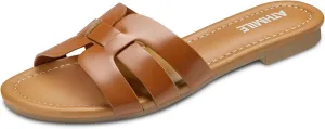 ATHMILE Sandals for Women 2025 Vacation Womens Sandals Dressy Summer Flats Sandals Women Slides for Party Wedding Beach