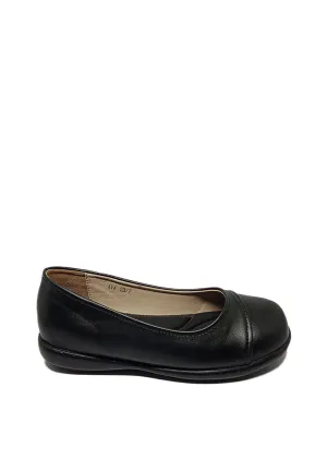 AVA SLIP ON BLACK SHOES