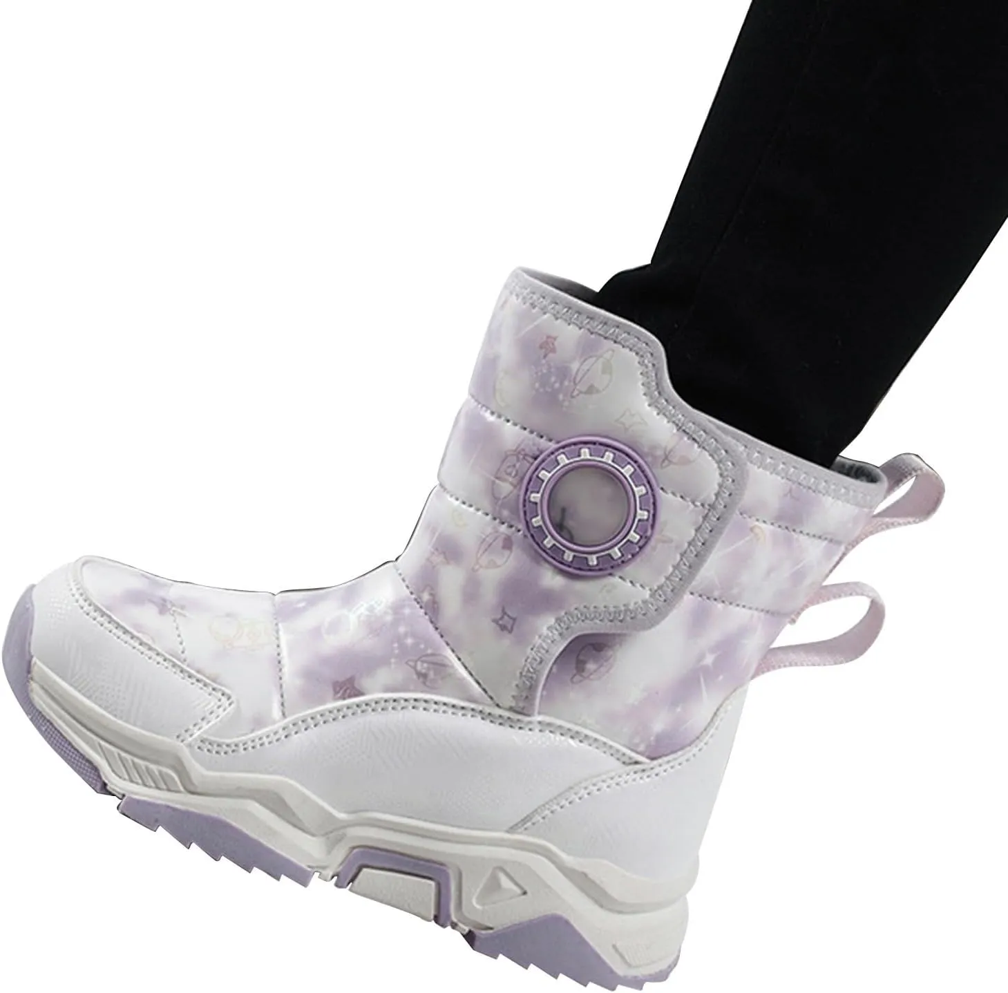 Baby Boys Girls Snow Booties Winter Thick 𝐖aterproof Shoes Kids Outdoor Warm Ski Comfy Boots Fashion Non Slip Chunky