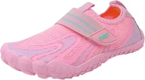 Barefoot Water Shoes Women Mens Aqua Sock Athletic Hiking Quick Dry Water Sports Shoes with Adjustable Elastic Band for Swim Beach Pool Sand Diving Walking Comfy Summer Fitness Shoe Cushion Soft