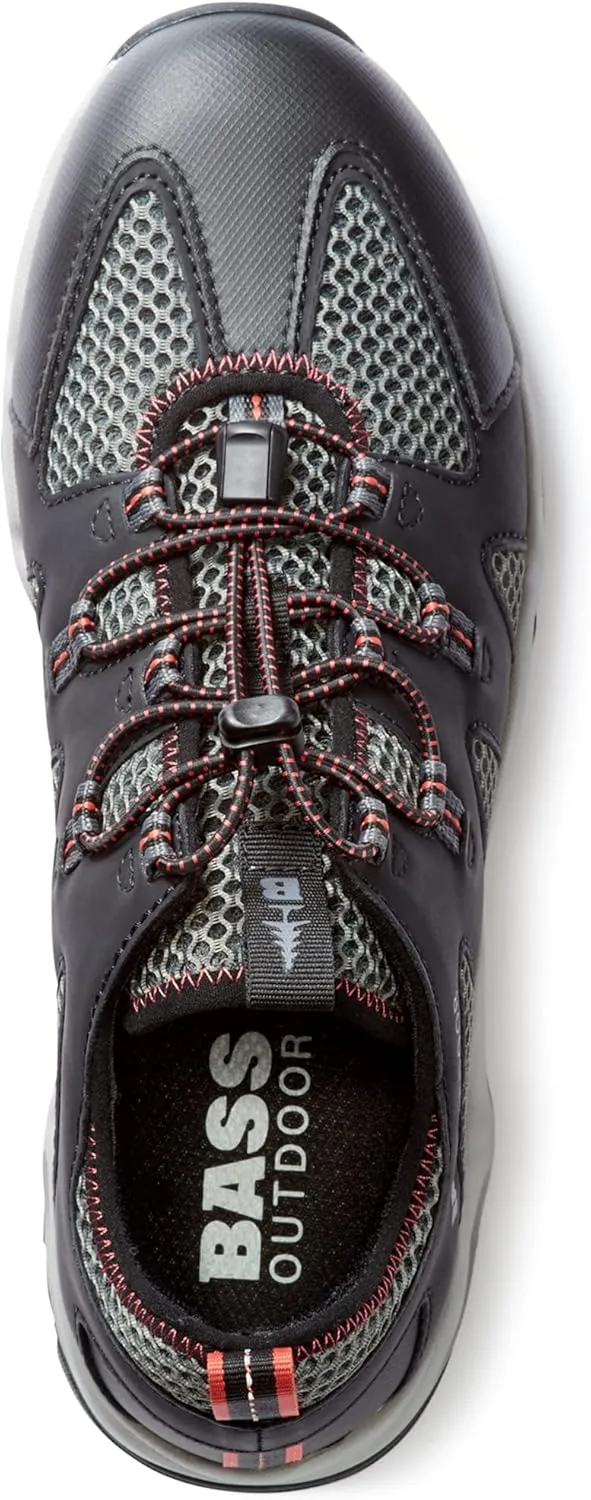 BASS OUTDOOR Men's Aqua Mesh Trail/Water Shoes – Pull-on Hiking Sneakers
