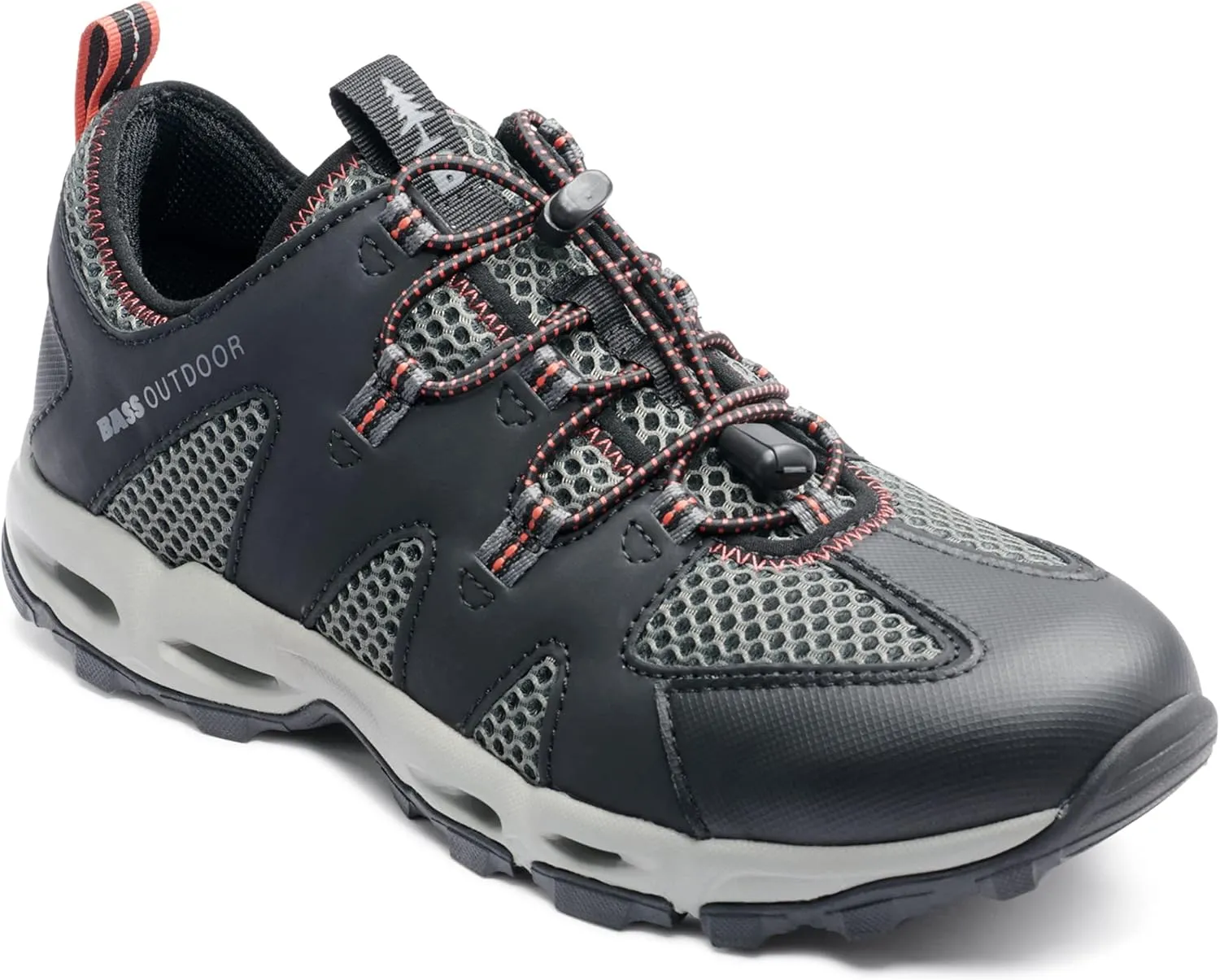 BASS OUTDOOR Men's Aqua Mesh Trail/Water Shoes – Pull-on Hiking Sneakers