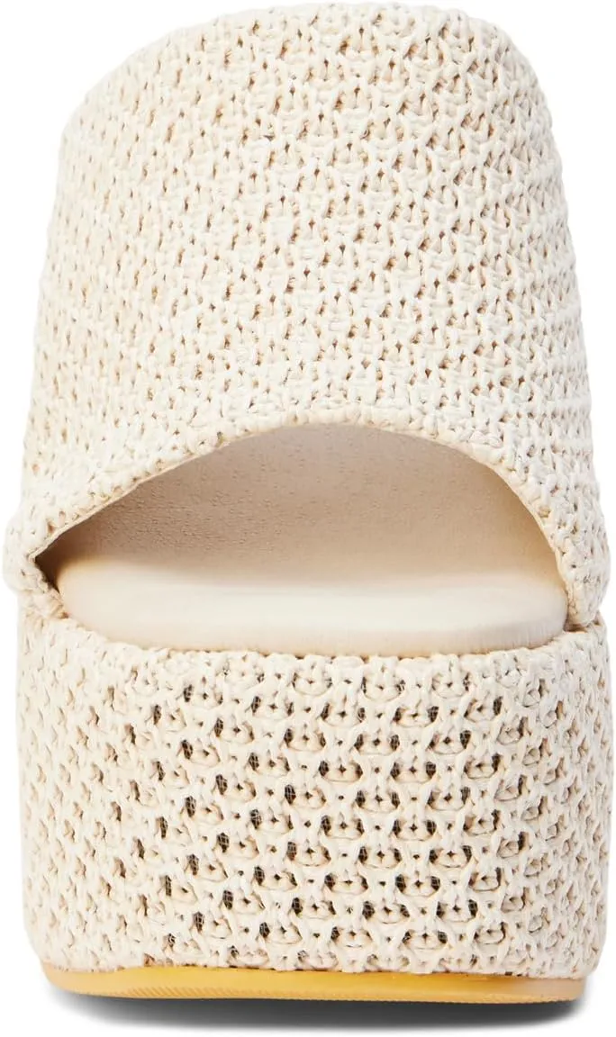 BEACH by Matisse Womens Como Block Platform Casual Sandals Casual High Heel 3" & Up - Beige