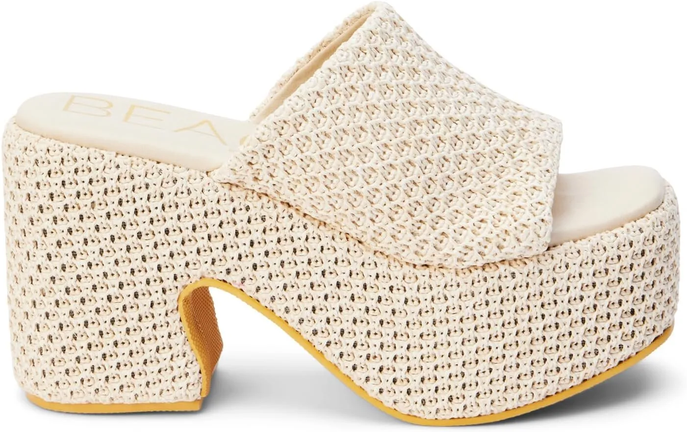 BEACH by Matisse Womens Como Block Platform Casual Sandals Casual High Heel 3" & Up - Beige