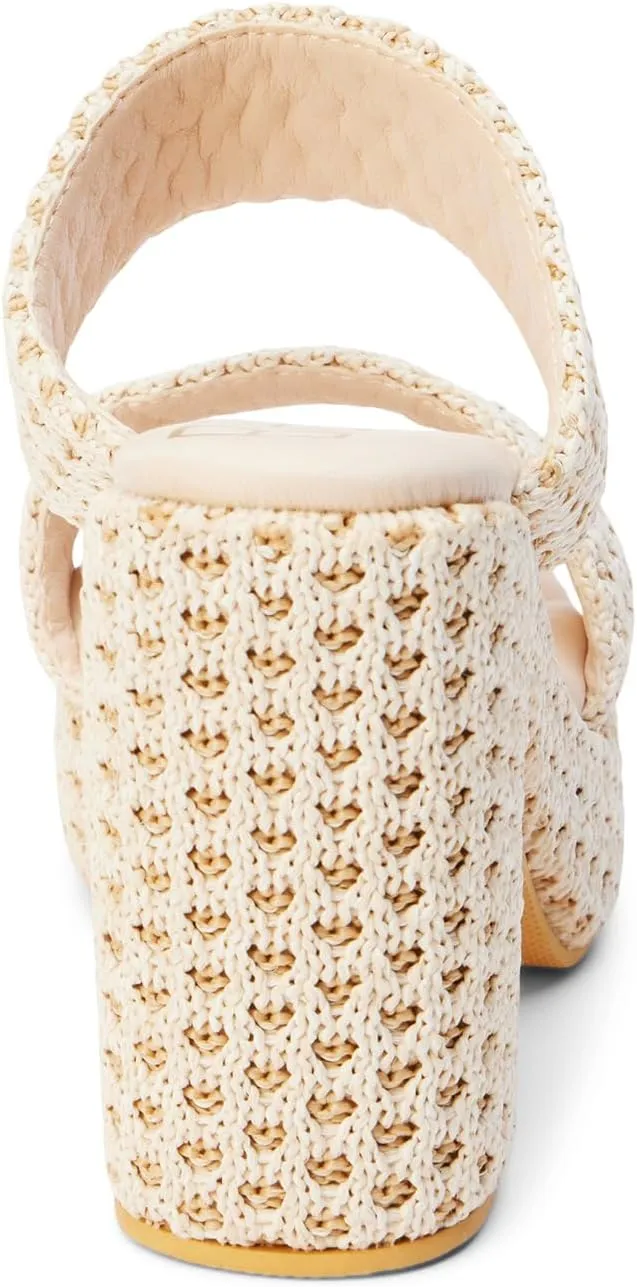 BEACH by Matisse Womens Gem Platform Block Casual Sandals Casual High Heel 3" & Up - Beige