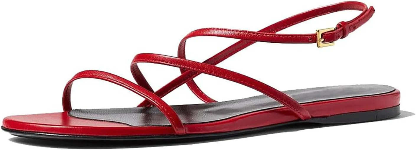 Beaded Strappy Flat Sandals for Women Bohemian Sandals Open Toe Slingback Flats Summer Vacation Beach Casual Daily Dressy Cute Shoes