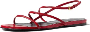 Beaded Strappy Flat Sandals for Women Bohemian Sandals Open Toe Slingback Flats Summer Vacation Beach Casual Daily Dressy Cute Shoes