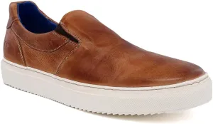 Bed|Stu Men’s Harry Leather Timeless Silhouetted Sneaker (Tan Rustic, 10.5)