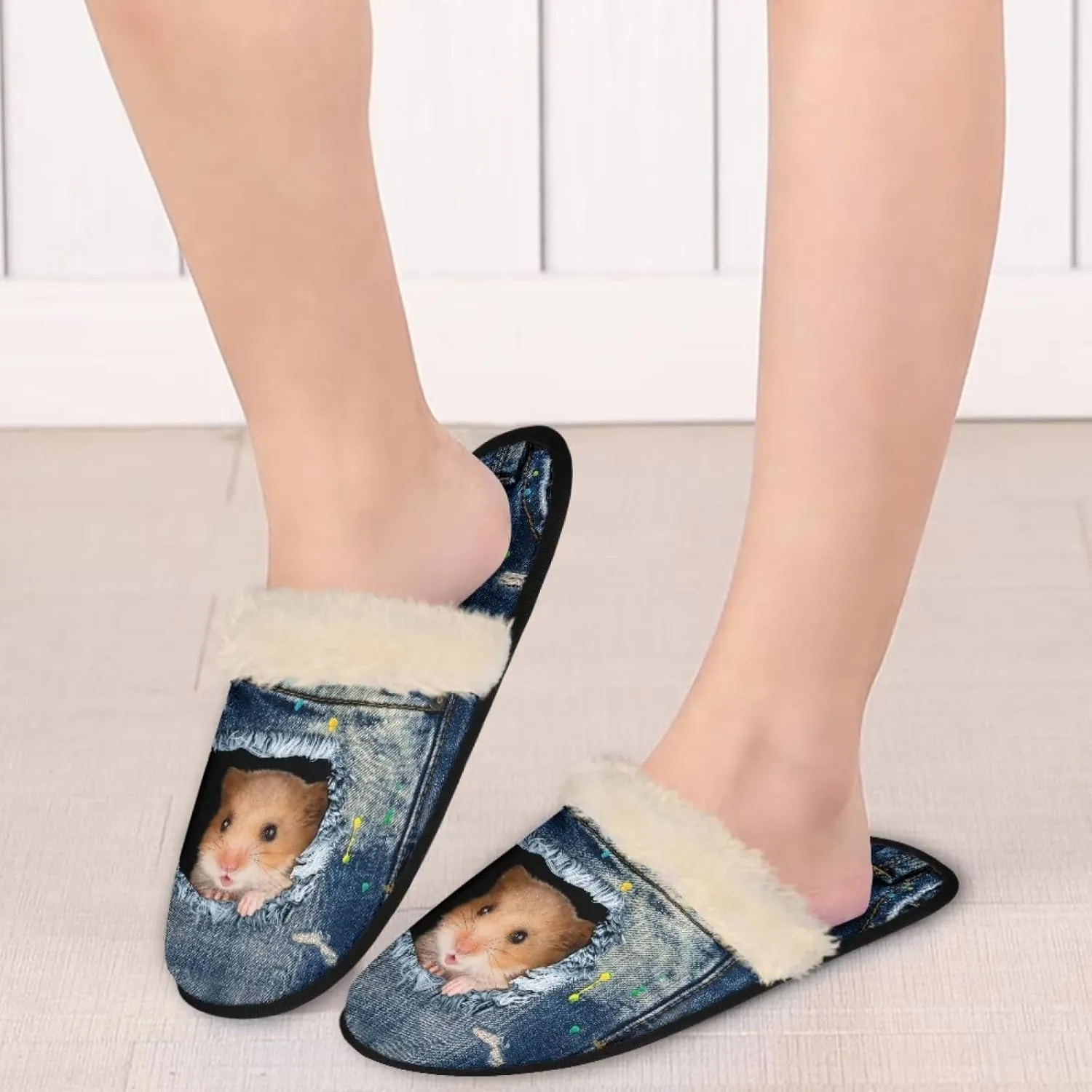 Belidome House Slippers for Women Men Winter Fall Indoor Shoes Footwear for Bedroom Office Non-slip Size XS-XL
