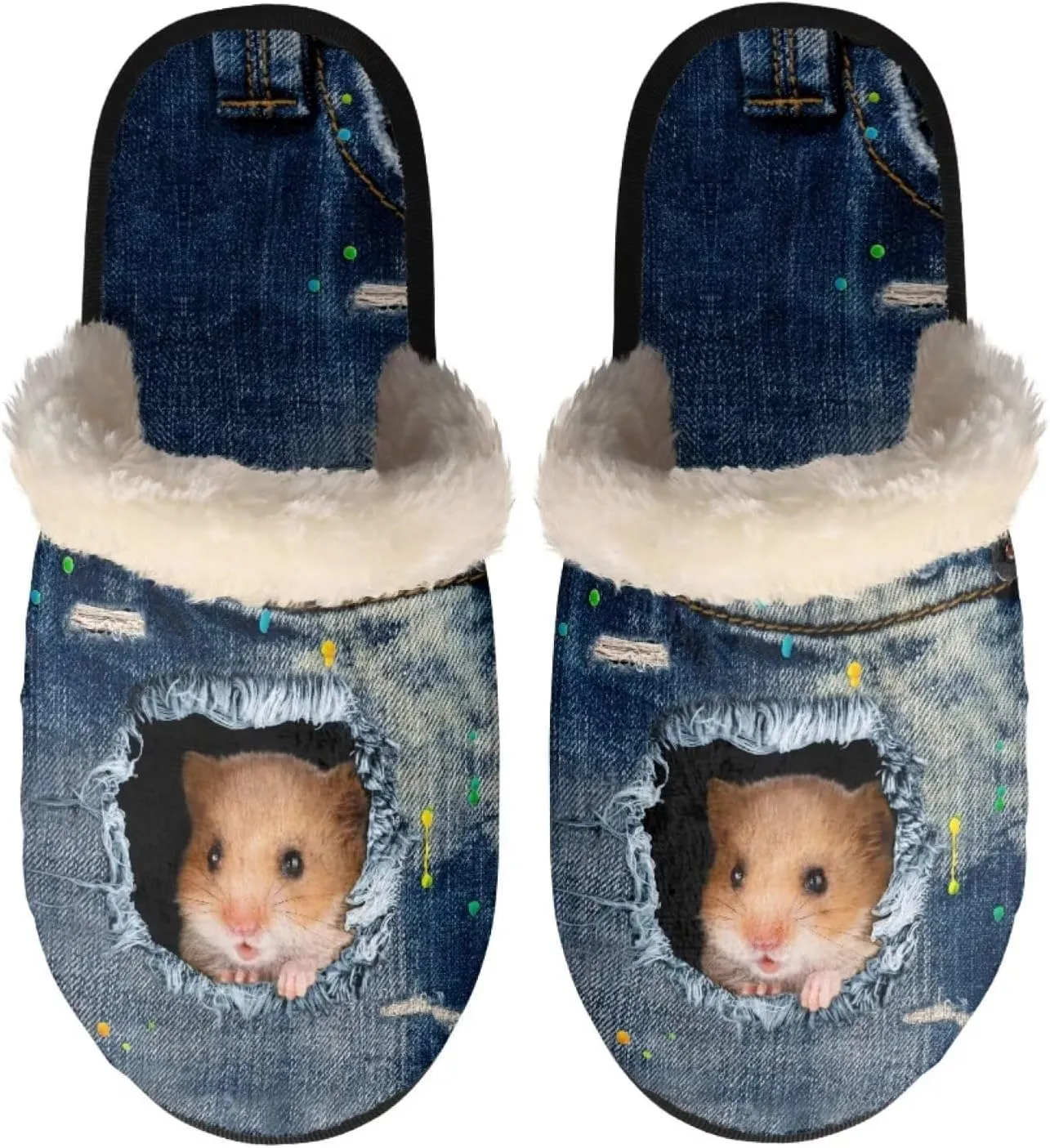 Belidome House Slippers for Women Men Winter Fall Indoor Shoes Footwear for Bedroom Office Non-slip Size XS-XL