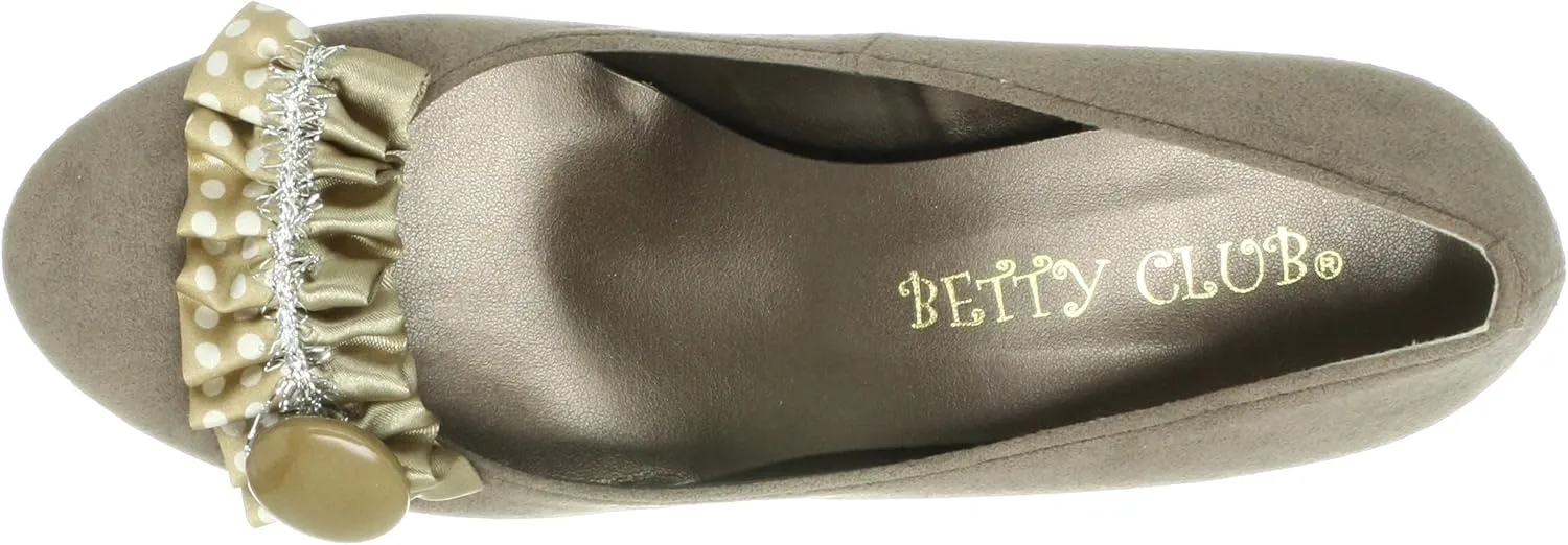 Betty Club 10208853419 Gathered Wedge Pumps