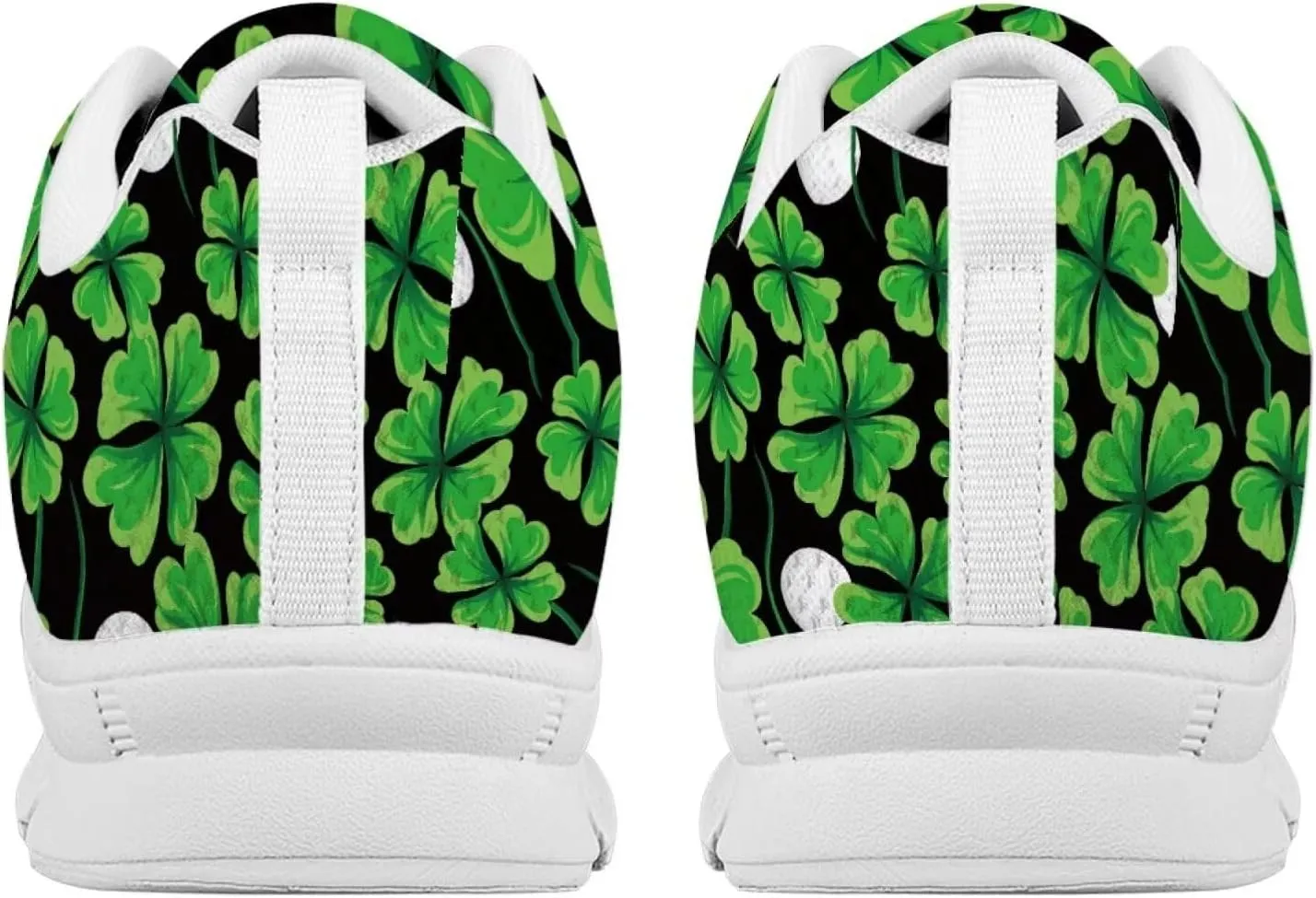 BIGCARJOB Women St Patrick Day Tennis Shoes Custom Design Face Sneakers Athletic Walking Shoes