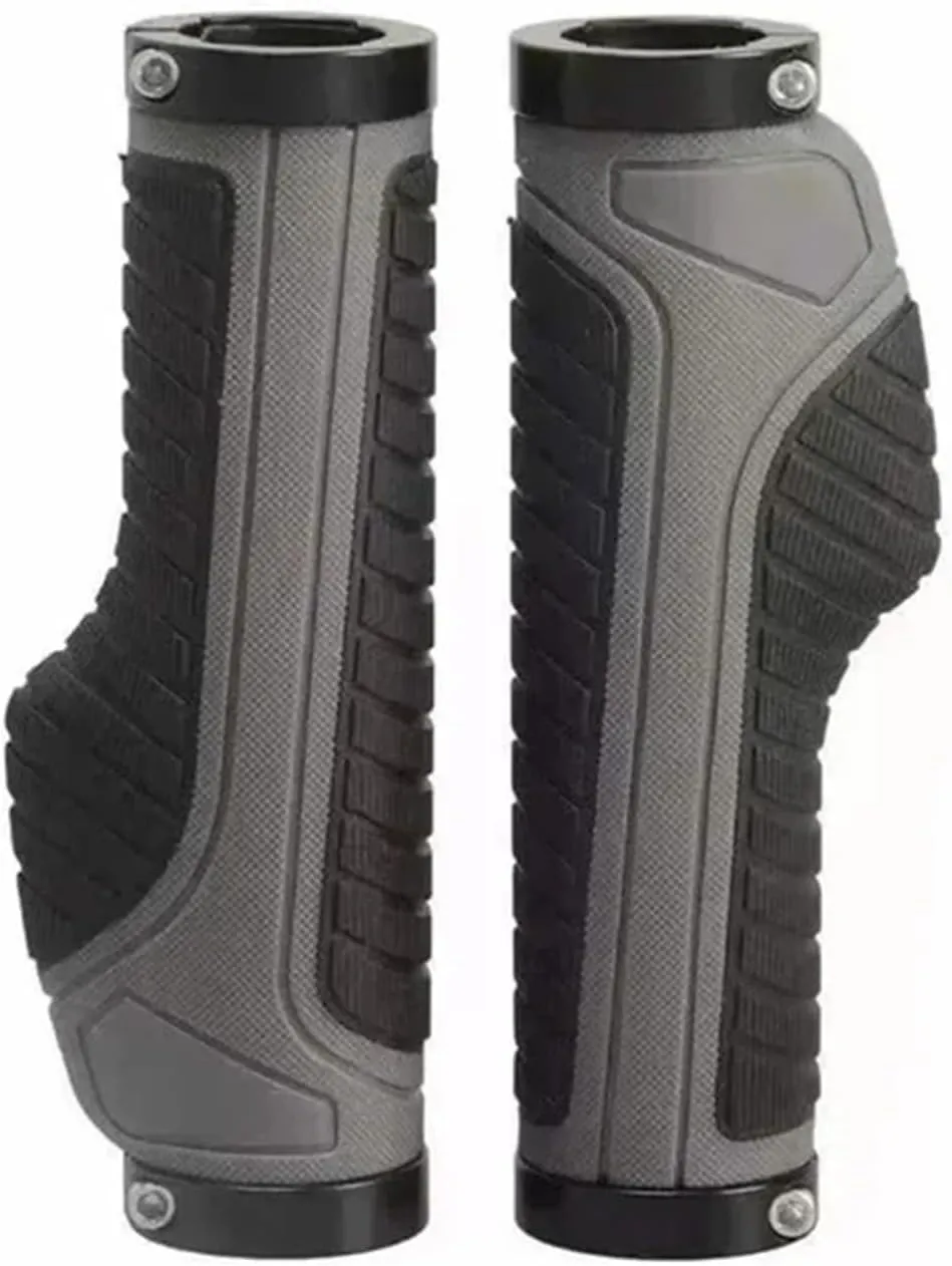Bike Handle Grips MTB Bicycle Handlebar Rubber Grips Ergonomic Bike Accessories Ring Lockable Non-Slip Shock Absorption Bicycle Grips Ergonomic Bike Grips