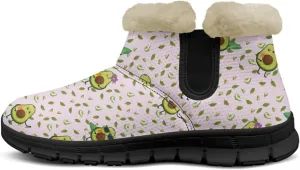 Binienty Winter Snow Boots for Women Comfy Ankle Booties Fur Flannel Lined Warm Walking Boots