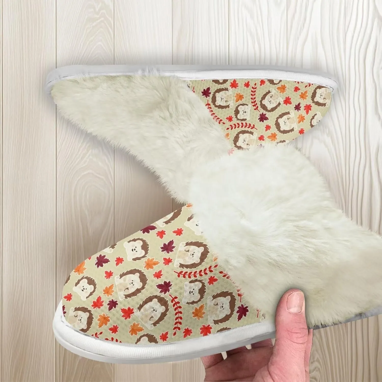 Binienty Women Fuzzy Slippers Slip On Slippers for Men Ladies Casual Winter Shoes Indoor