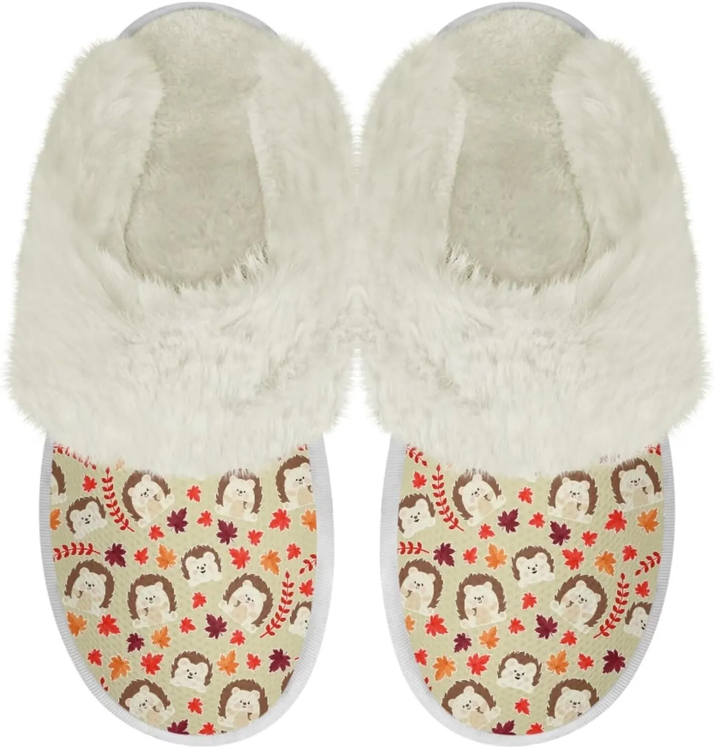 Binienty Women Fuzzy Slippers Slip On Slippers for Men Ladies Casual Winter Shoes Indoor