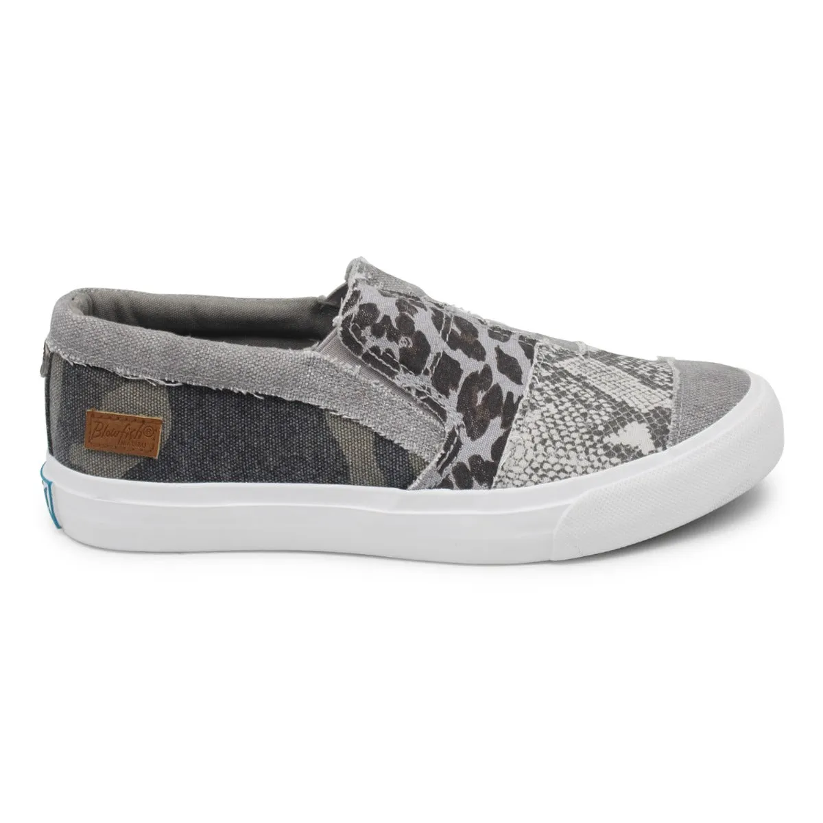Blowfish Smoke Snake Print Maddox Ladies Slip On Sneaker ZS-0538