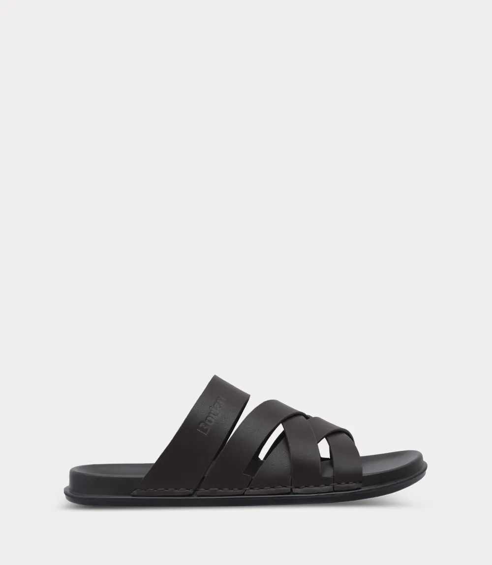 BM6883-BROWN-Men Slipper