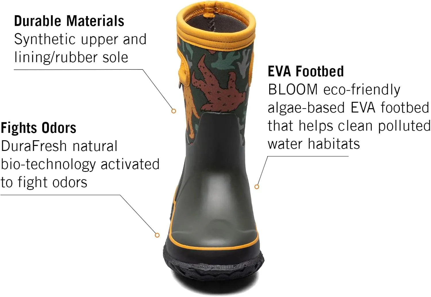 BOGS Grasp Kids Waterproof Insulated All Weather Rain Boots Mud Boots I For Snow, Rain, Winter, Mud and Cold Weather for Toddlers, Girls, Boys, Unisex