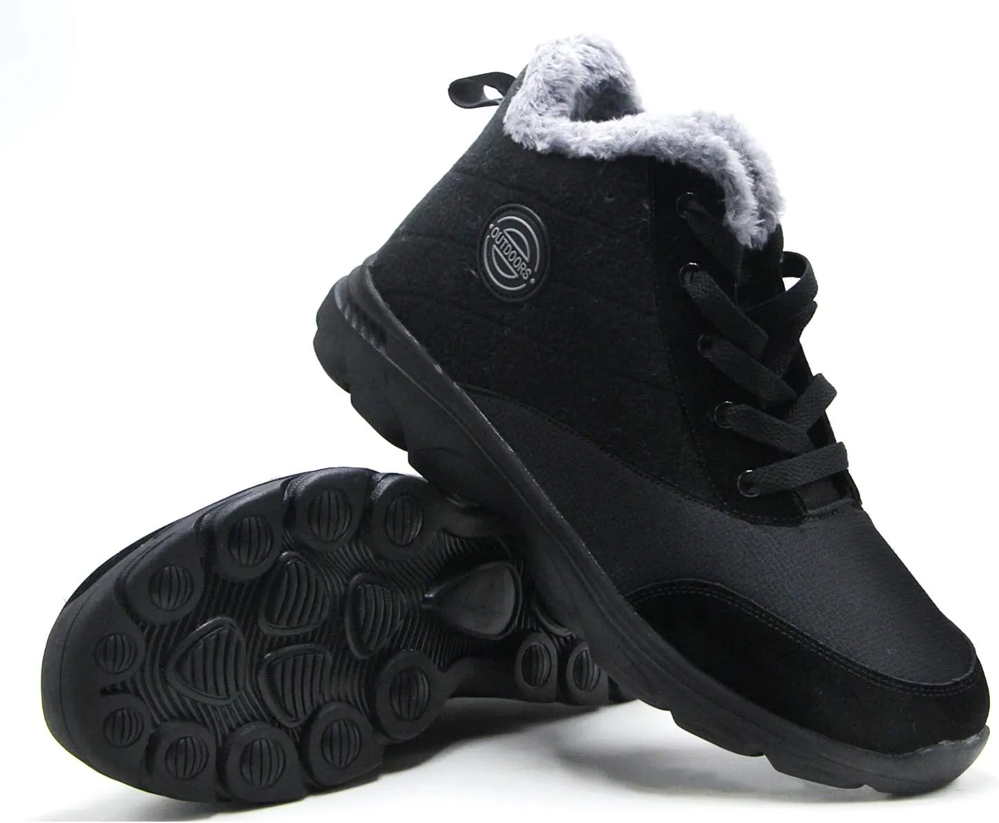 BomKinta Women's Snow Boots Keep Warm Anti-Slip Soft Sole Warm Fur Lined Winter Ankle Booties